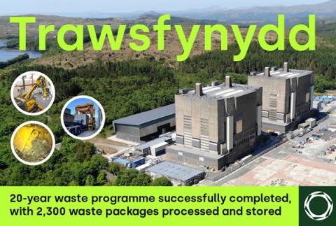 Landmark decommissioning milestone reached at Trawsfynydd Landmark decommissioning milestone reached at Trawsfynydd