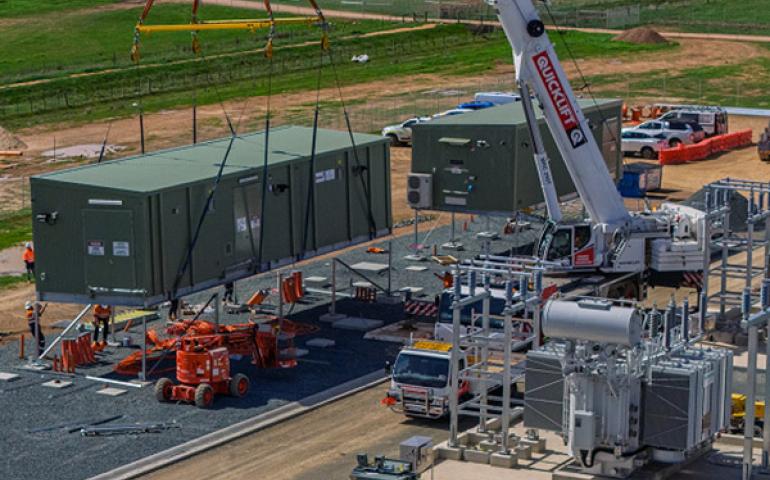 Downer delivers electrical switch room for solar farm